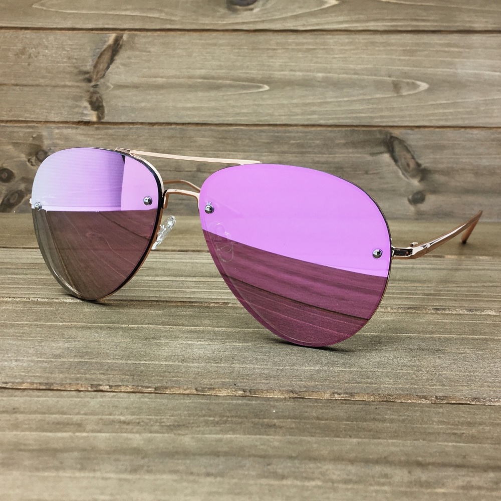 O2 Eyewear 7191 Rimless Aviator Sunglasses(PR) - Picture 5 of 8